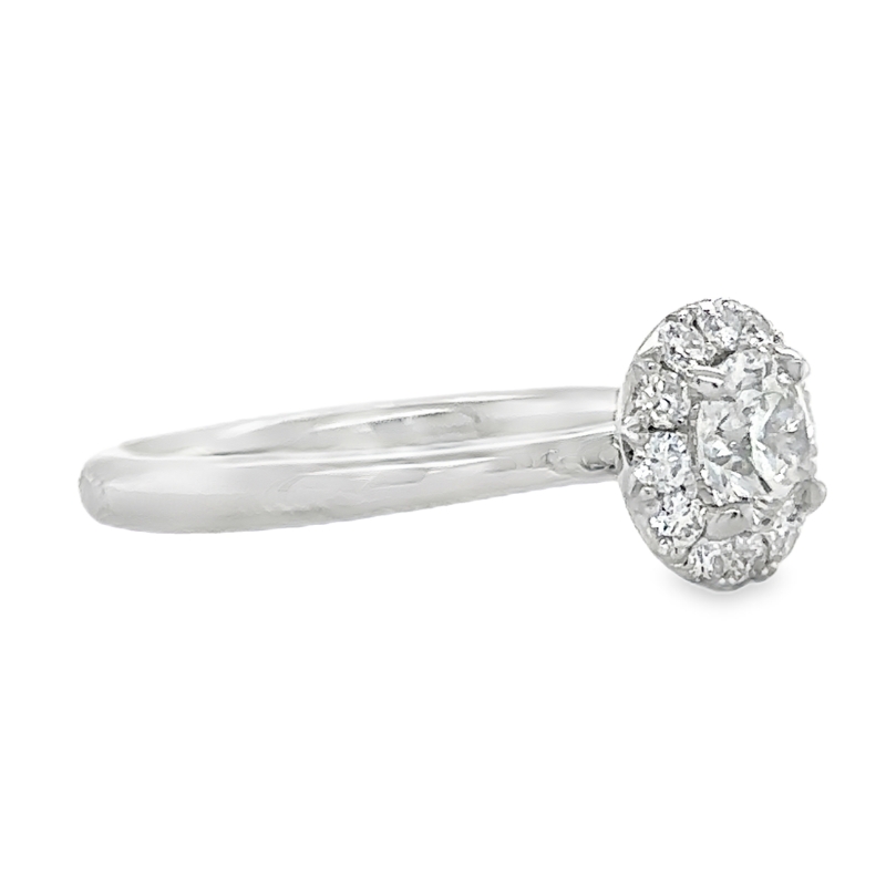 HEARTS ON FIRE Vela Diamond Halo Engagement Ring