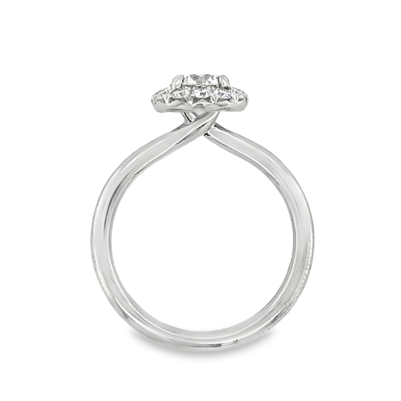 HEARTS ON FIRE Vela Diamond Halo Engagement Ring