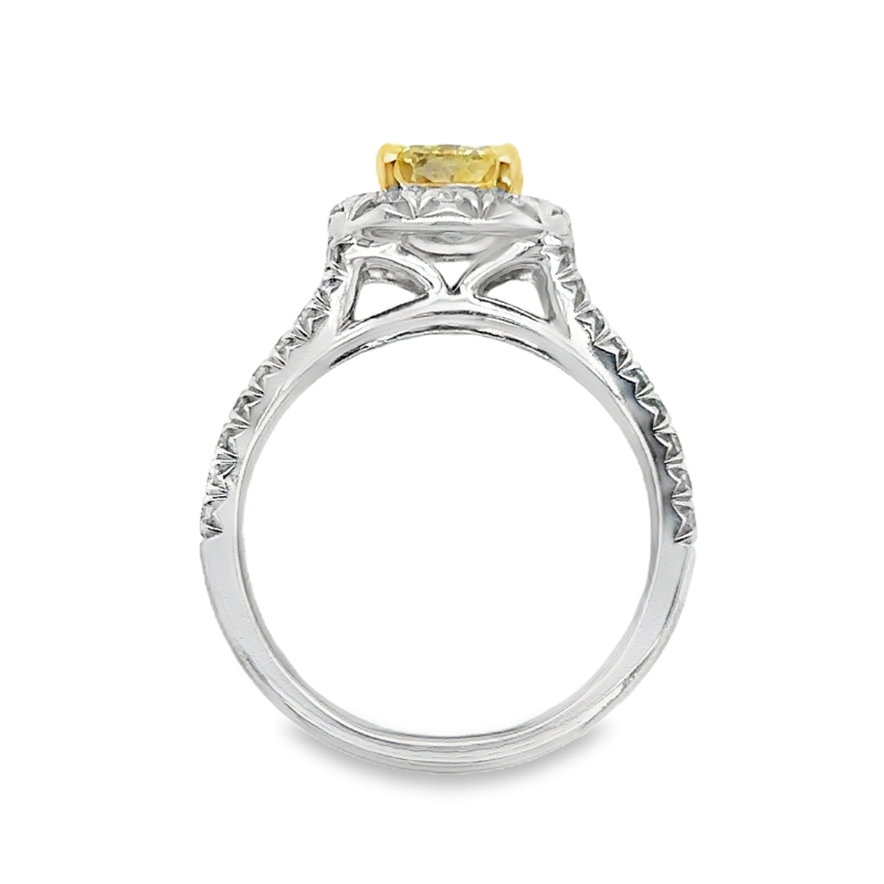 HENRI DAUSSI Yellow Diamond Engagement Ring