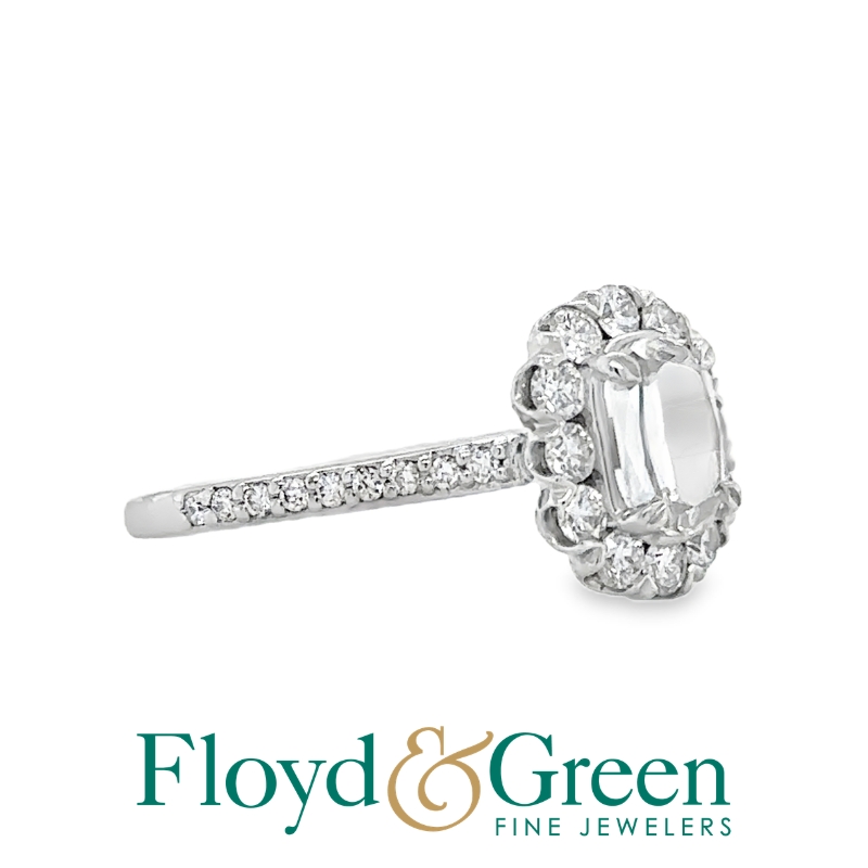 Diamond Halo Engagement Ring