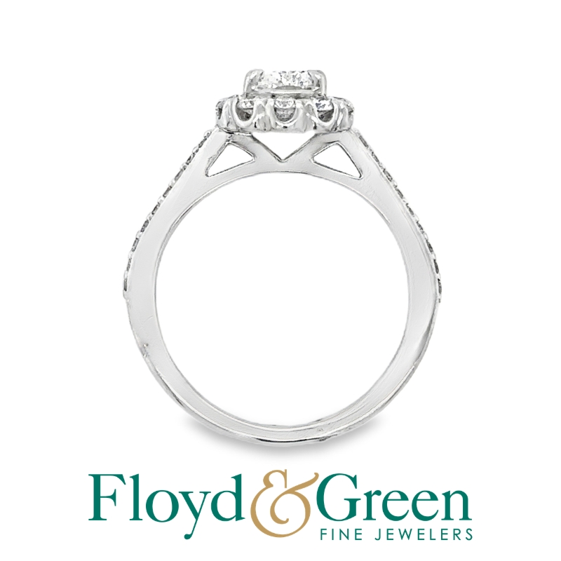 Diamond Halo Engagement Ring