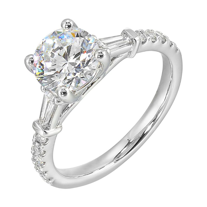 14KW Dia 1.57ct D VS1 w/ Bag & Rd Dia .37ctw G-H SI1 Eng Ring Size 6.5
M $2496    D $1199