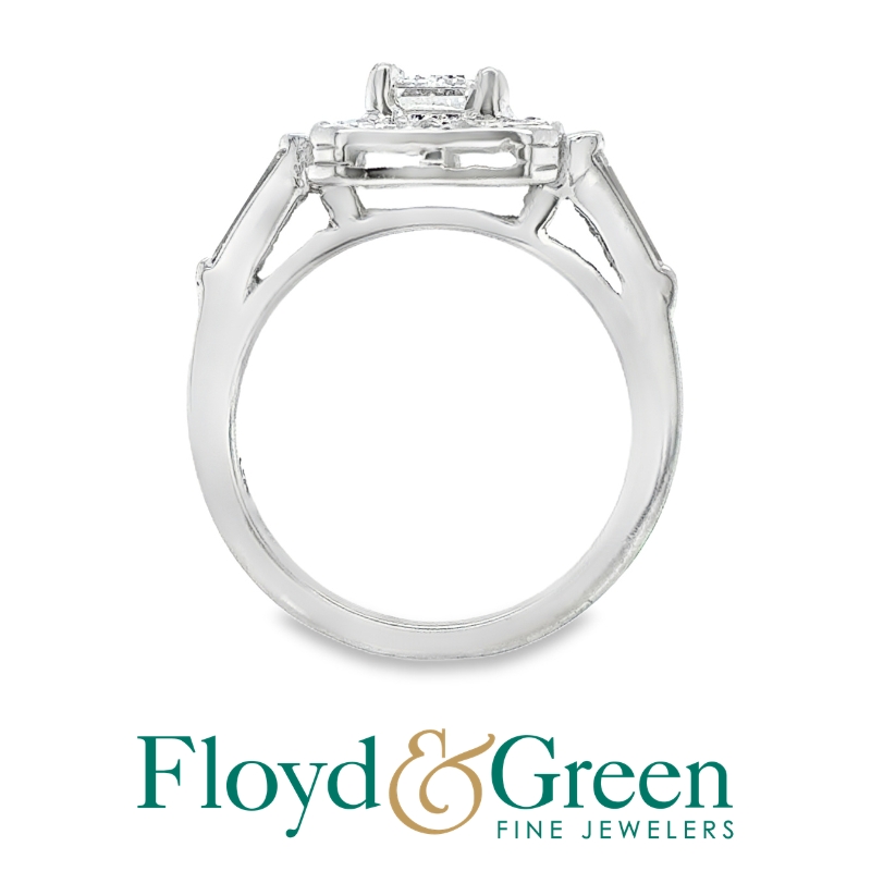 Diamond Halo Engagement Ring