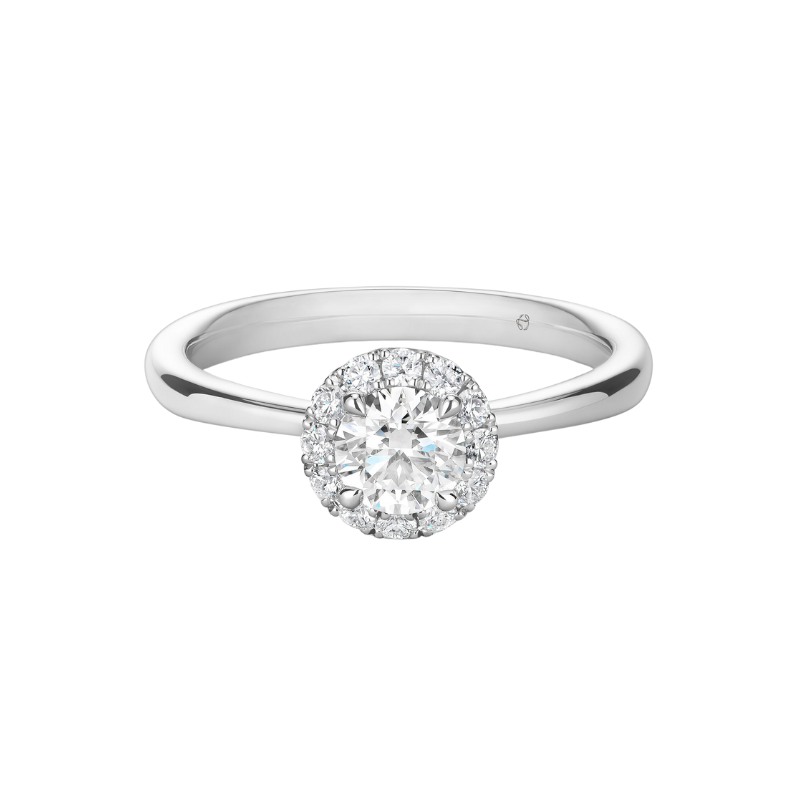 HEARTS ON FIRE Vela Diamond Halo Engagement Ring