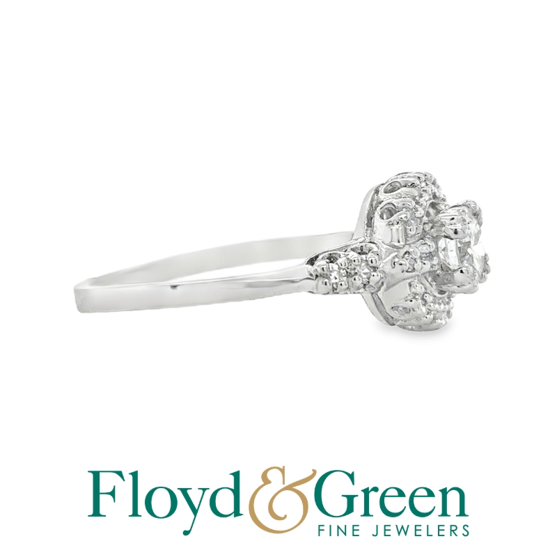 Diamond Halo Engagement Ring