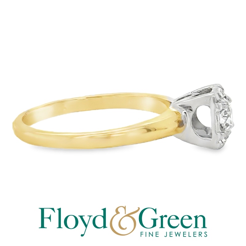 Old European Diamond Solitaire Engagement Ring