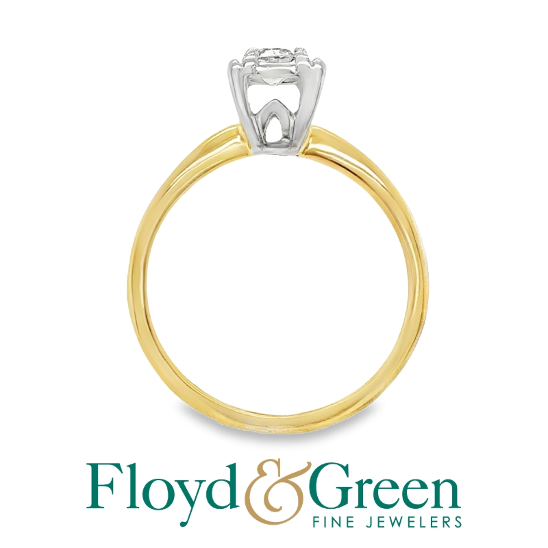 Old European Diamond Solitaire Engagement Ring