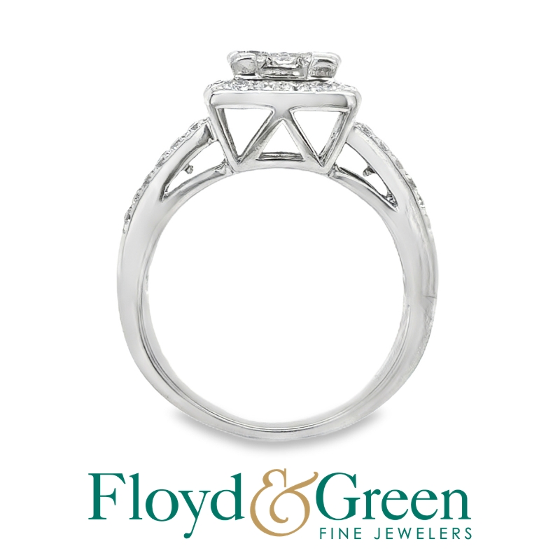 Diamond Cluster Engagement Ring