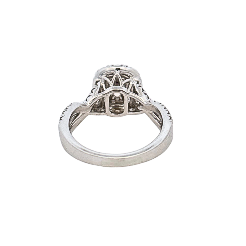 Henry Daussi Fancy Yellow Diamond Halo Engagement Ring