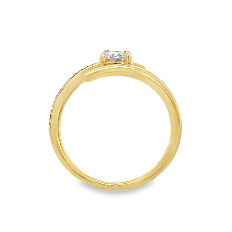 Henri Daussi Cushion Bypass Ring