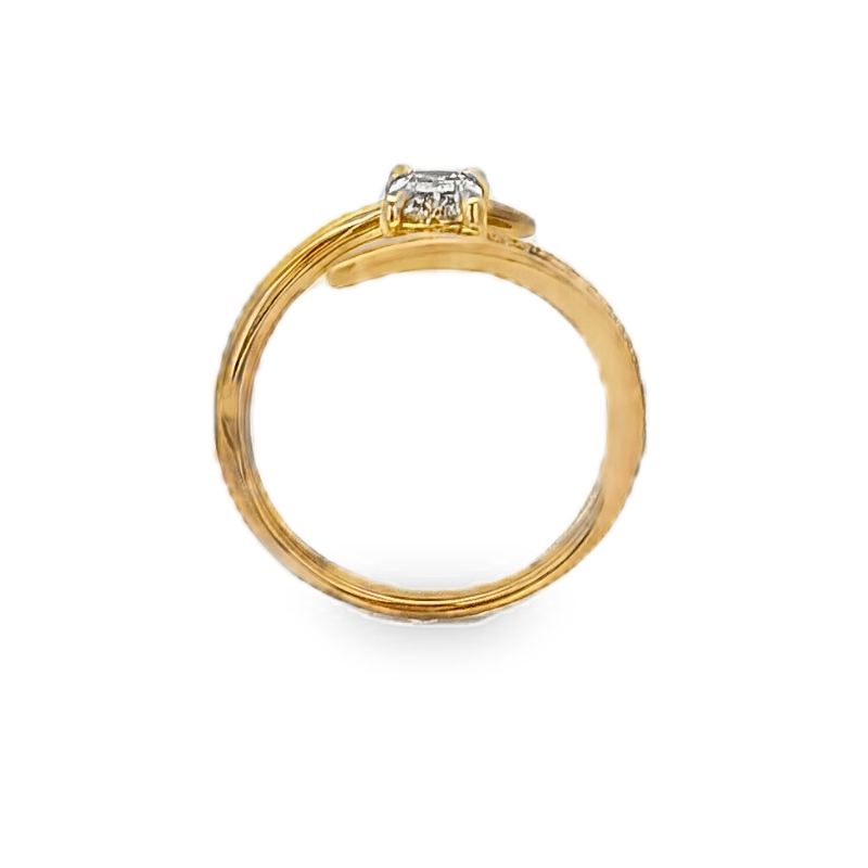 Henri Daussi Cushion Bypass Ring
