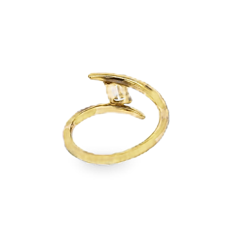 Henri Daussi Cushion Bypass Ring