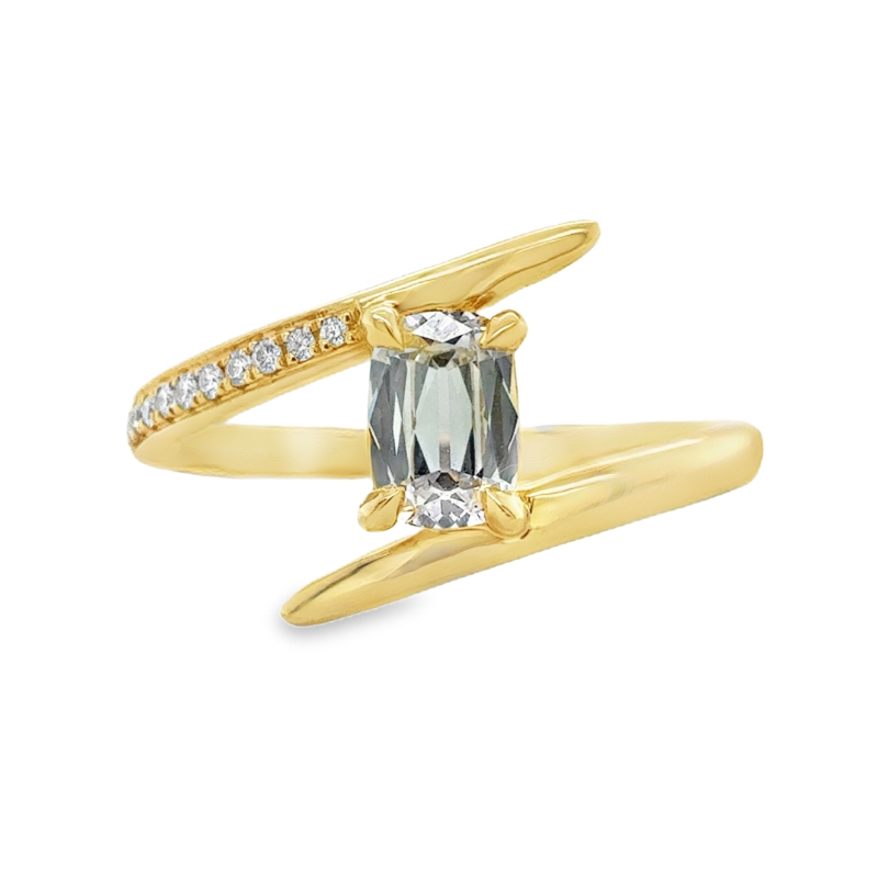 Henri Daussi Cushion Bypass Ring