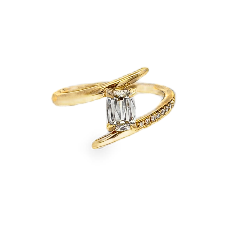 Henri Daussi Cushion Bypass Ring