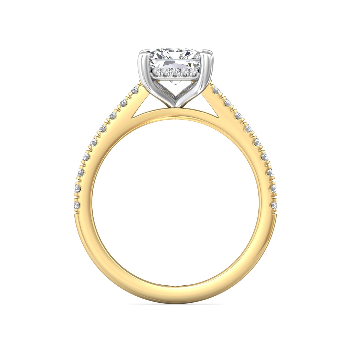 Martin Flyer Halo Lab Grown Engagement Ring