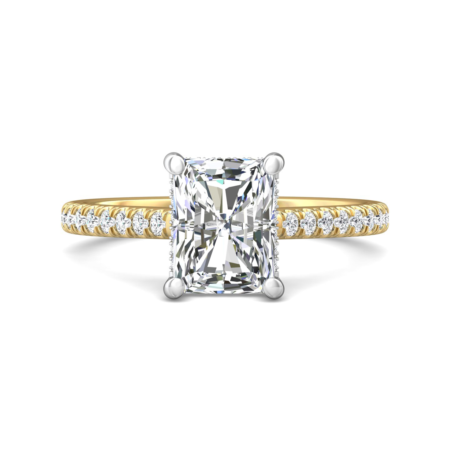 Martin Flyer Halo Lab Grown Engagement Ring