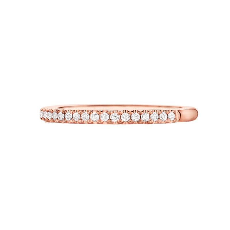 HENRI DAUSSI Thin Diamond Wedding Band