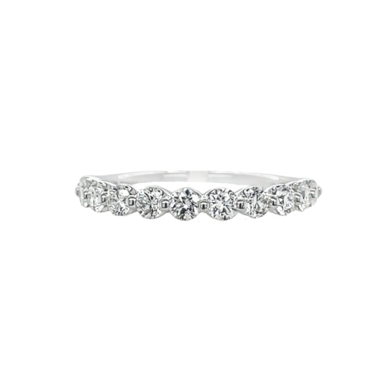 Shared Prong Diamond Wedding Band