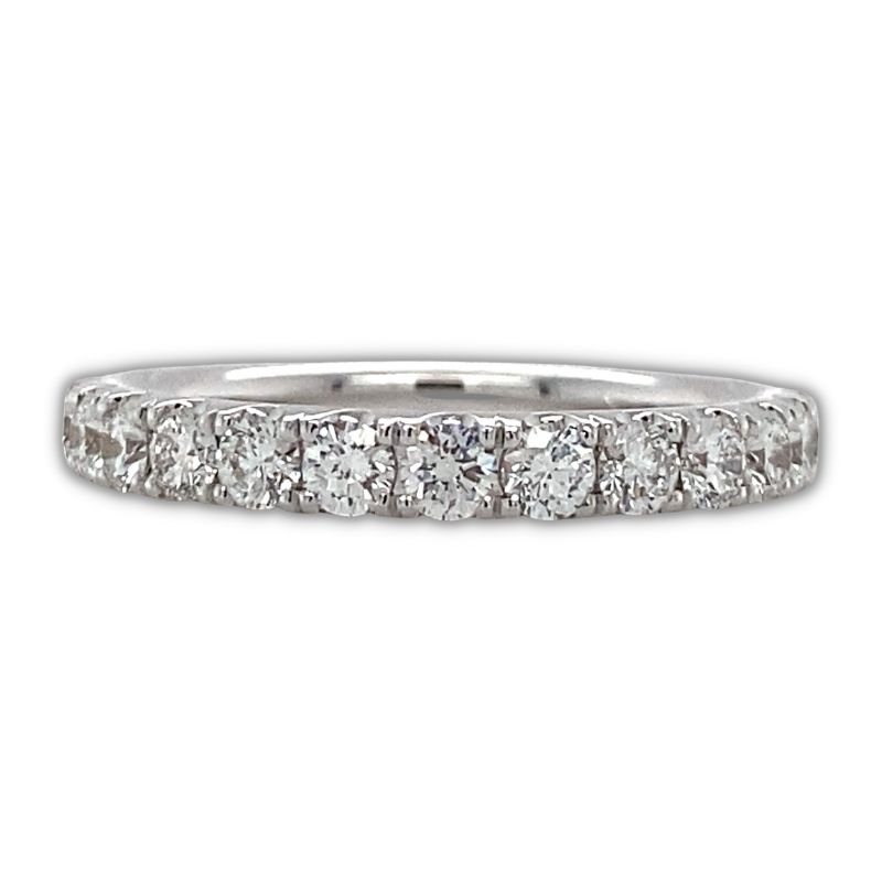 HENRI DAUSSI Scalloped Diamond Wedding Band