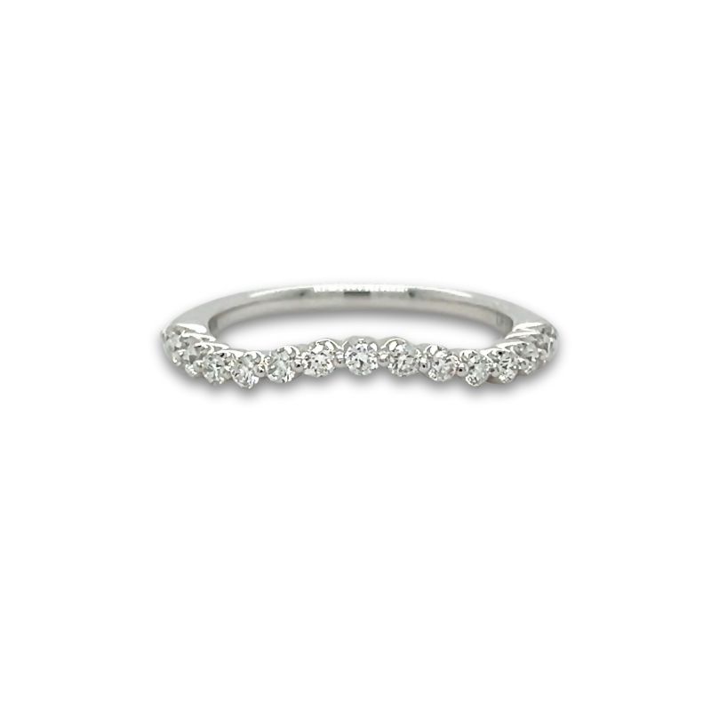 Contour Diamond Wedding Band