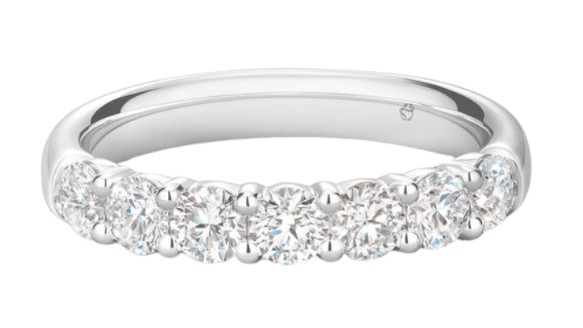 S/O-18K White Gold Signature 7-Stone Band 1.50 Ctw GH/VS