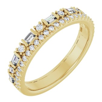S/O-14K Yellow 1/2 CTW Lab-Grown Diamond Anniversary Band