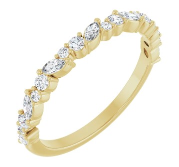 S/O-14K Yellow 3/8 CTW Lab-Grown Diamond Anniversary Band