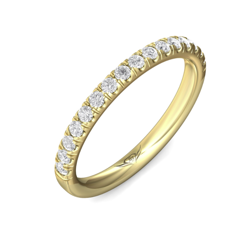 14KY Diamond 0.32CT H-I/SI2 Wedding Band Ring Size 6.5