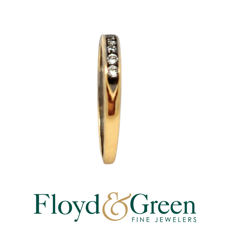 Channel Set Diamond Wedding Band