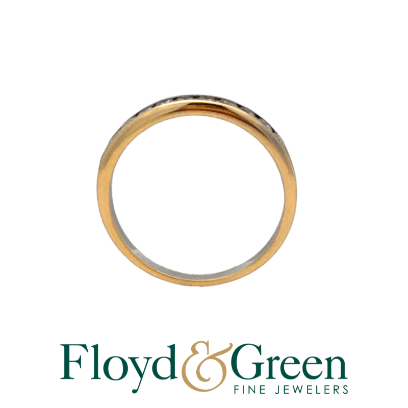 Channel Set Diamond Wedding Band