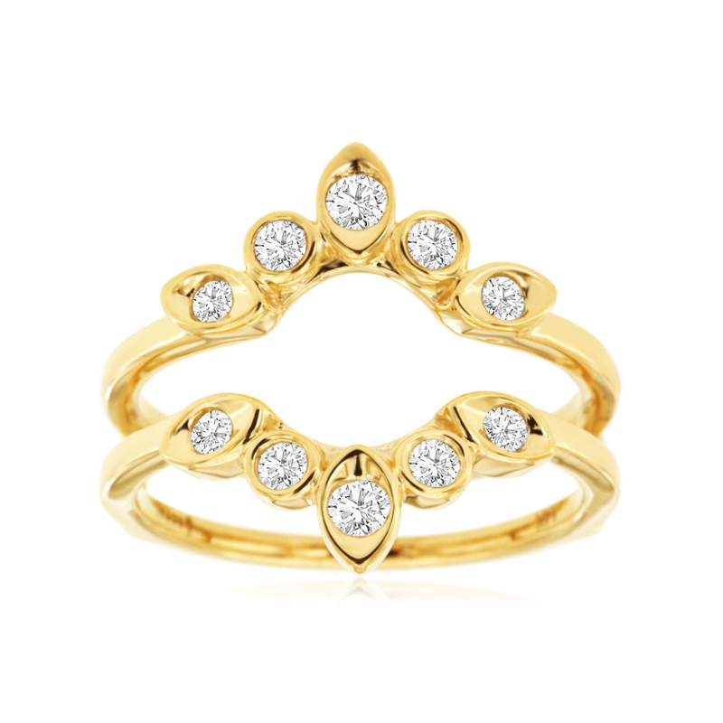 14K Yellow Gold Diamond Wedding Jacket