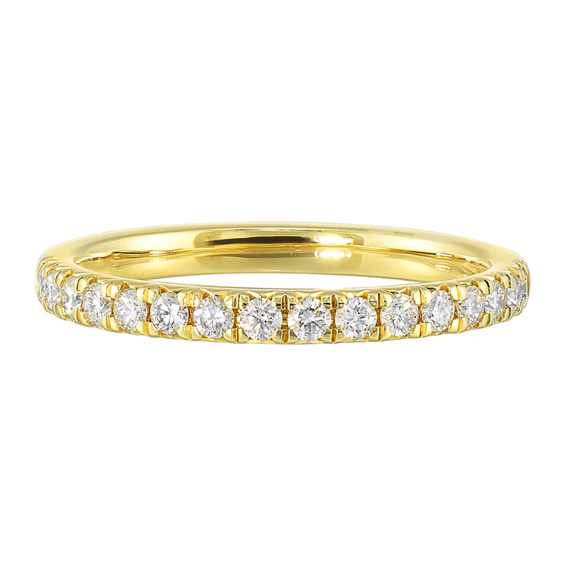 14Kt Yellow Gold 0.33ctw Diamond Half Eternity Band