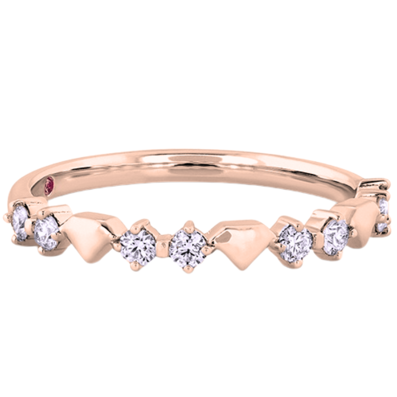 Hearts On Fire Behati Bold Shapes Diamond Wedding Band