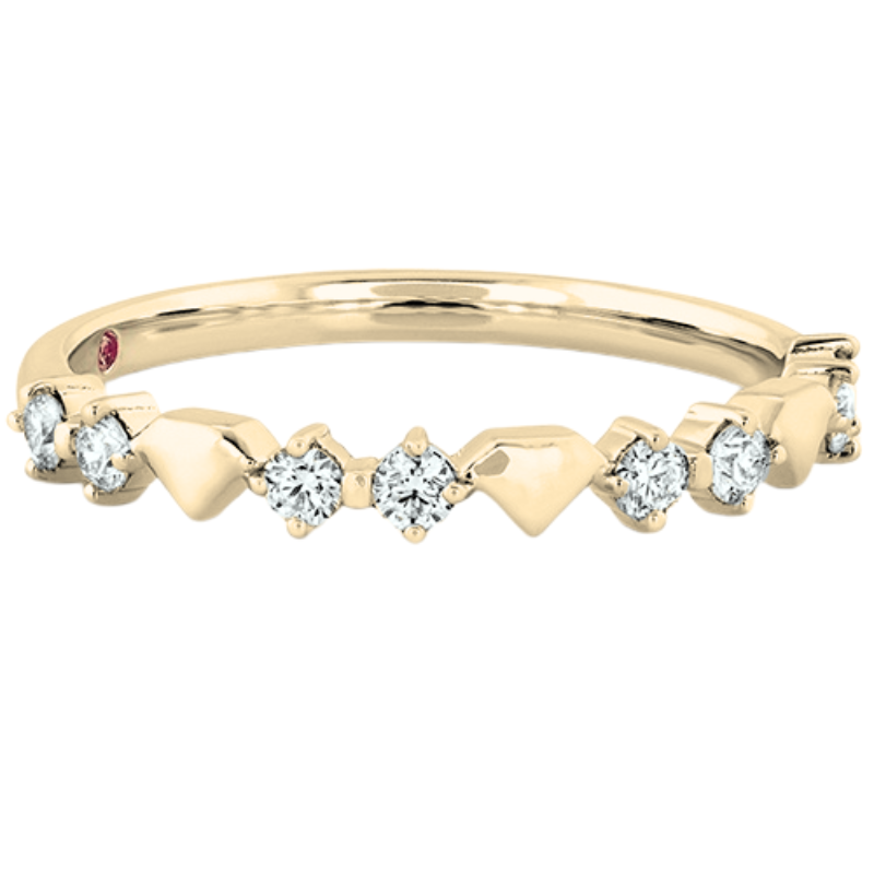 Hearts On Fire Behati Bold Shapes Diamond Wedding Band