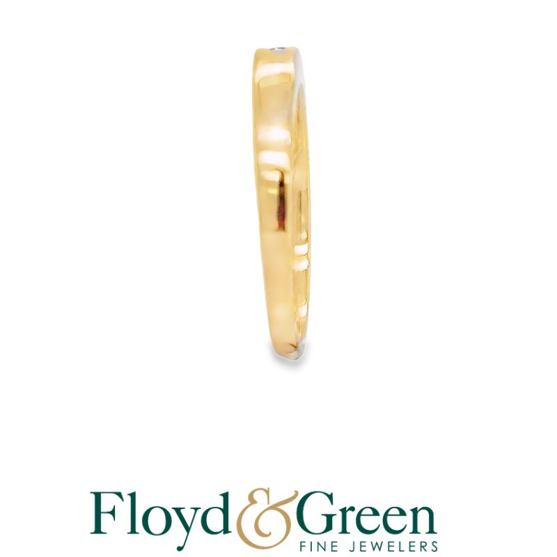 14KY Diamond Wedding Band, 5 Round, 0.23ct, I VS1, Size 6.25