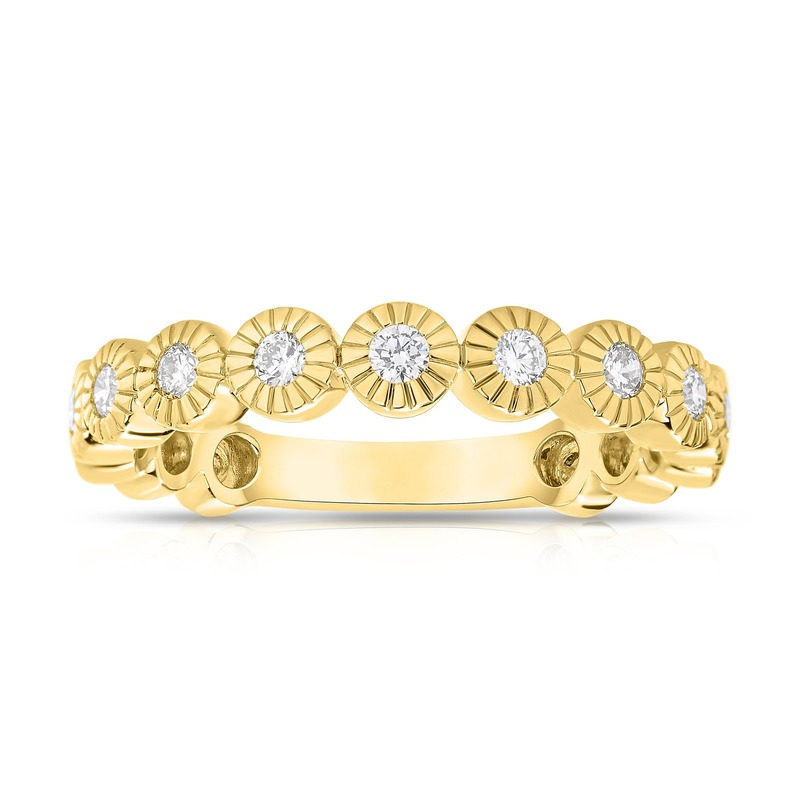 14Kt Diamond Wedding Band