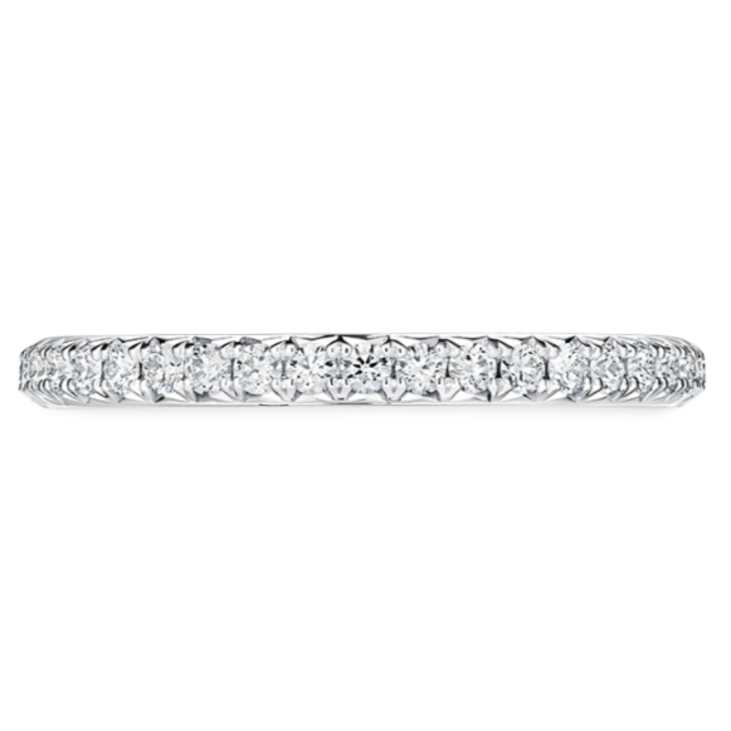 HOF Plat Vela 0.34ctw G-H/VS Band ring size 6.5