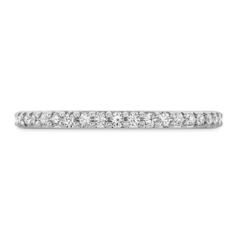 HOF Plat 0.19ctw G-H/VS-SI diamond wedding band ring size 6.5