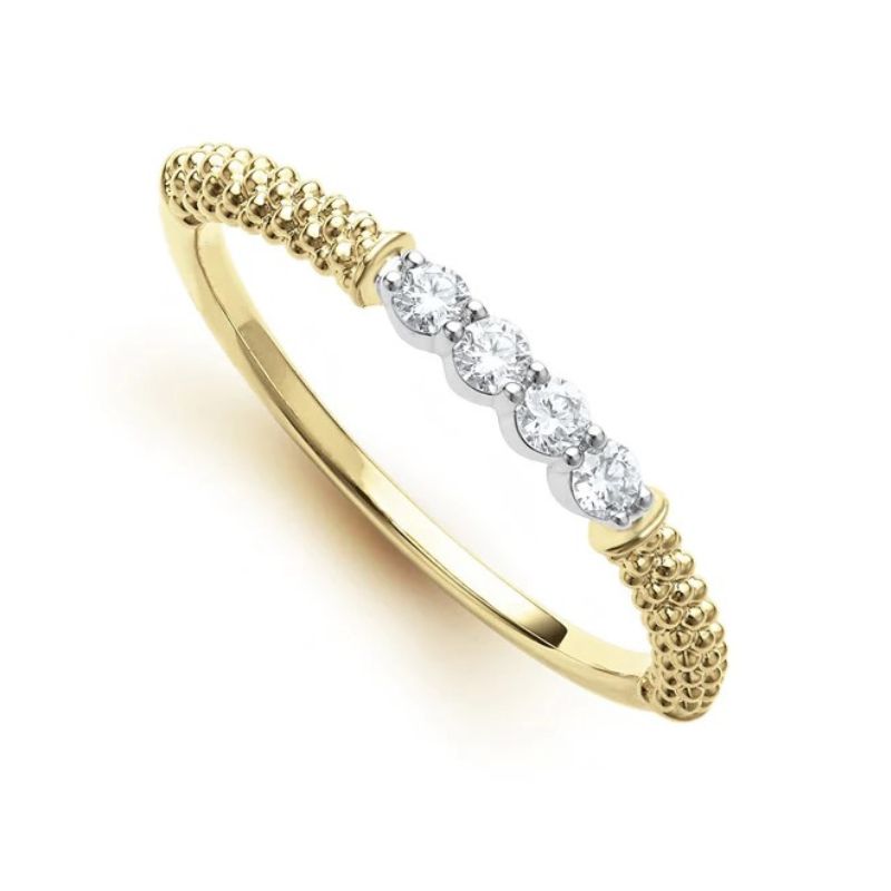 LAGOS Caviar Stackable Diamond Ring