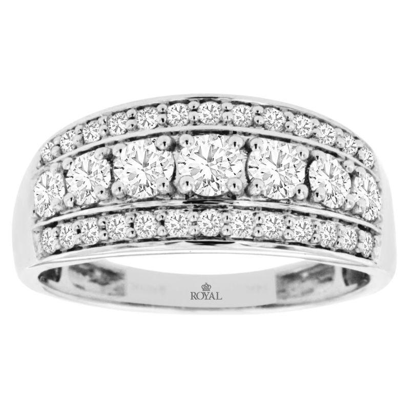 Three Row Diamond Band