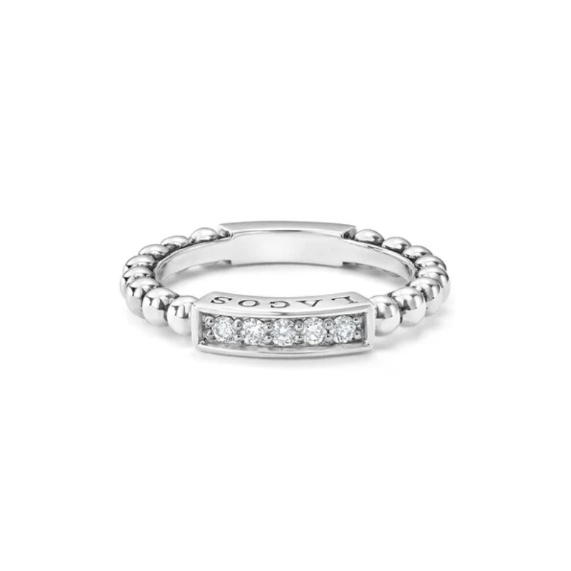 LAGOS Caviar Spark Diamond Bar Ring