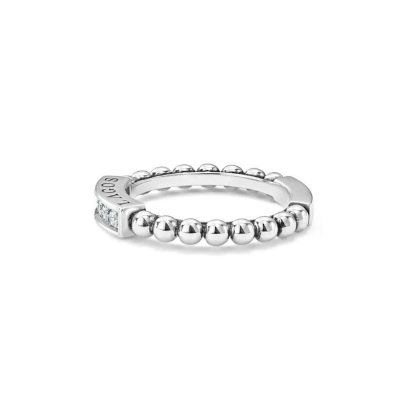LAGOS Caviar Spark Diamond Bar Ring