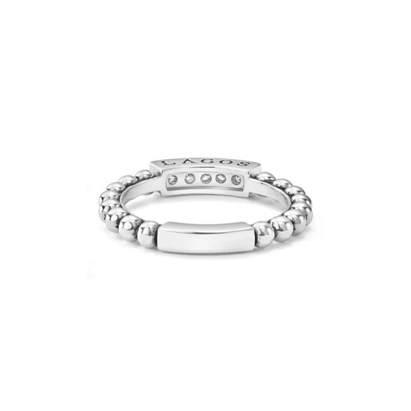 LAGOS Caviar Spark Diamond Bar Ring