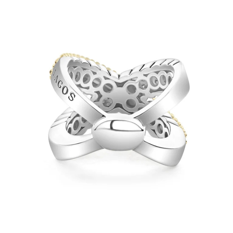 LAGOS Caviar Lux Diamond X Ring
