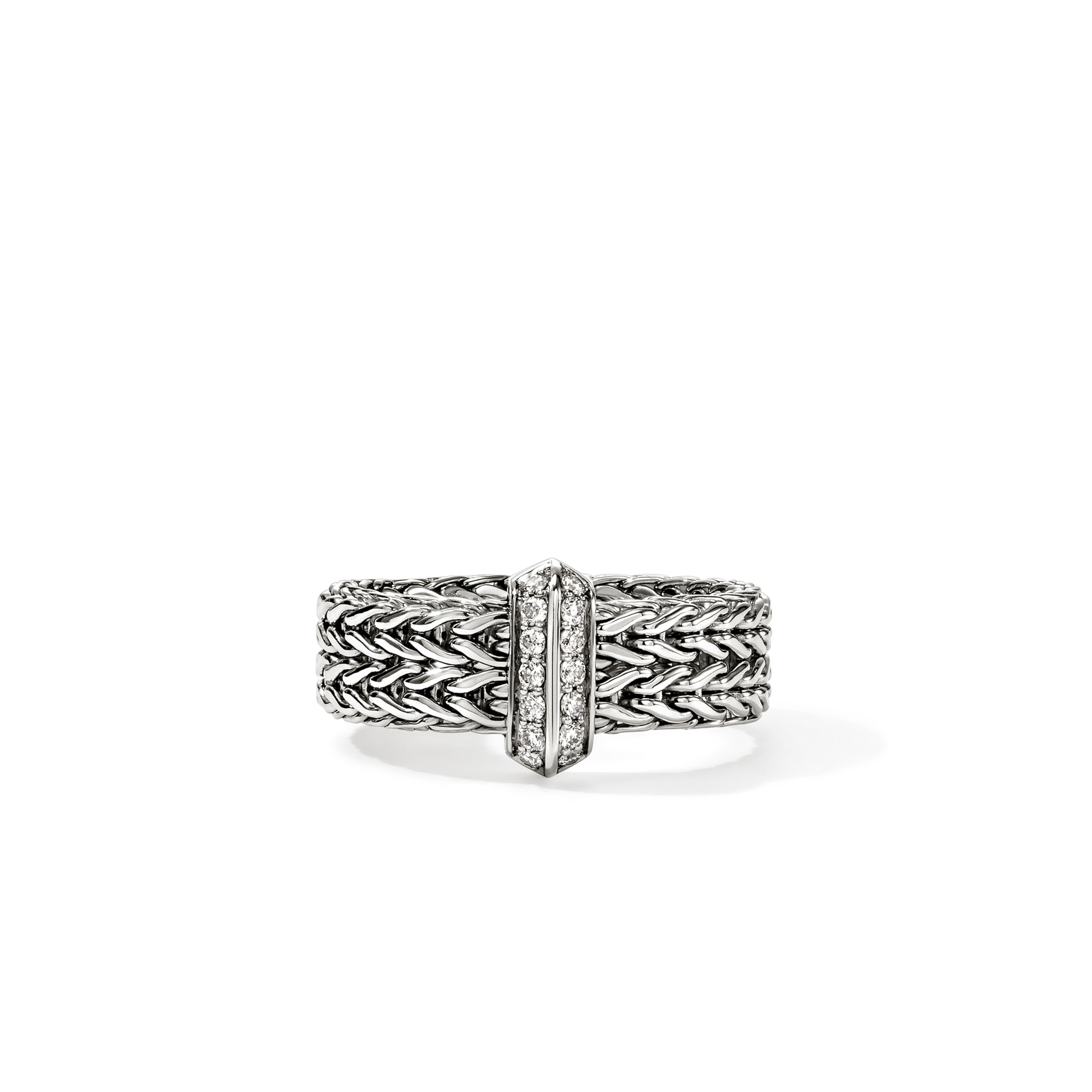 JOHN HARDY Icon Link Diamond Band Ring