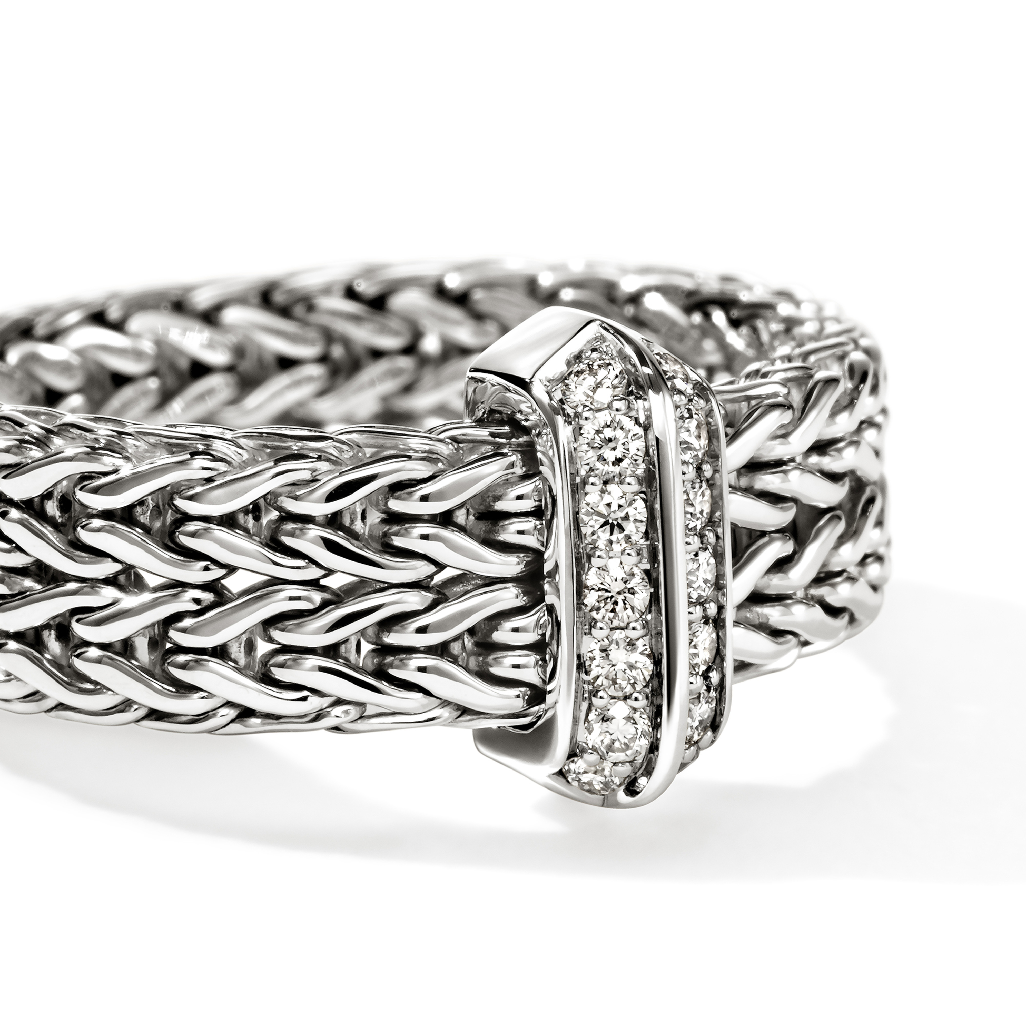 JOHN HARDY Icon Link Diamond Band Ring