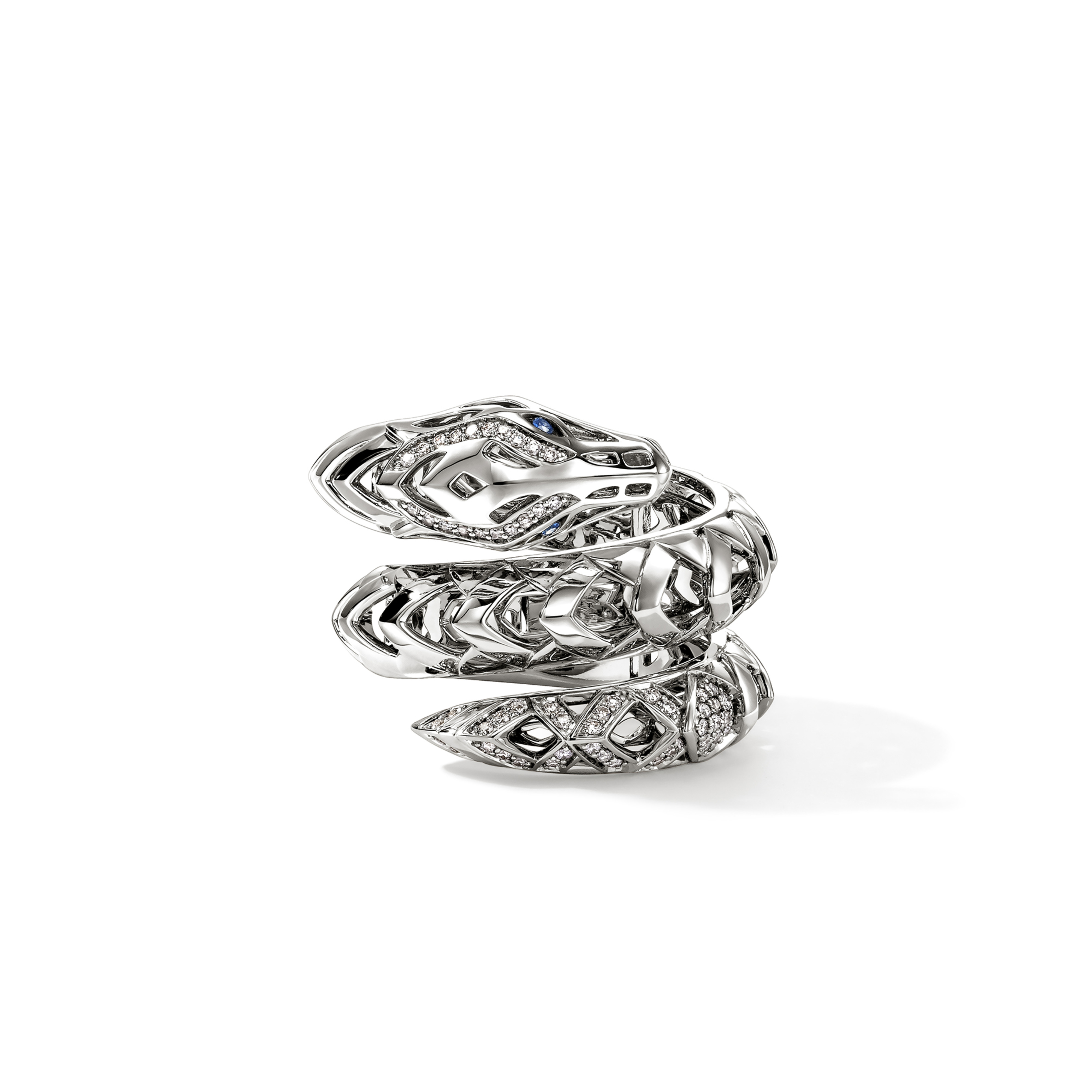 JOHN HARDY Naga Diamond Double Wrap Ring