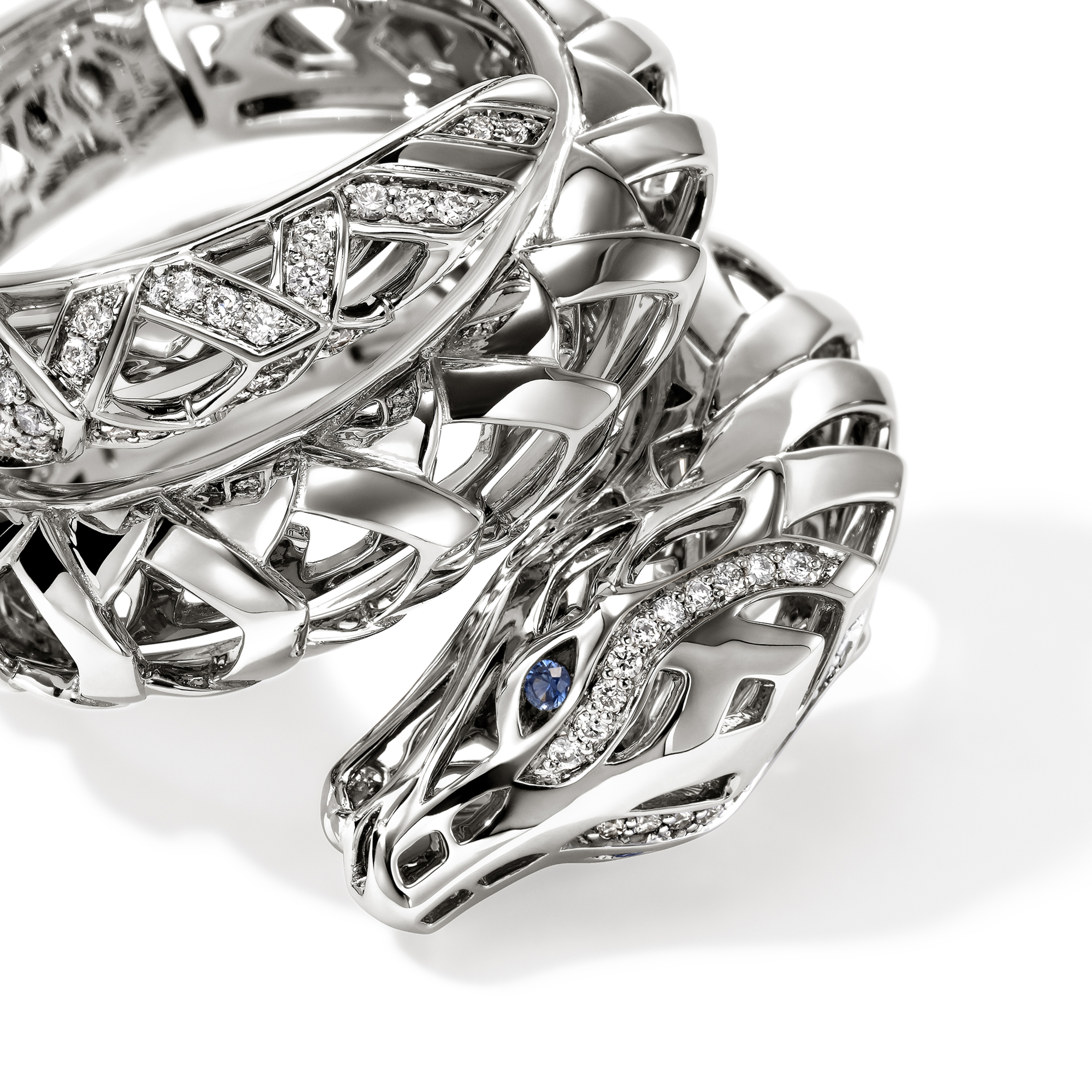JOHN HARDY Naga Diamond Double Wrap Ring