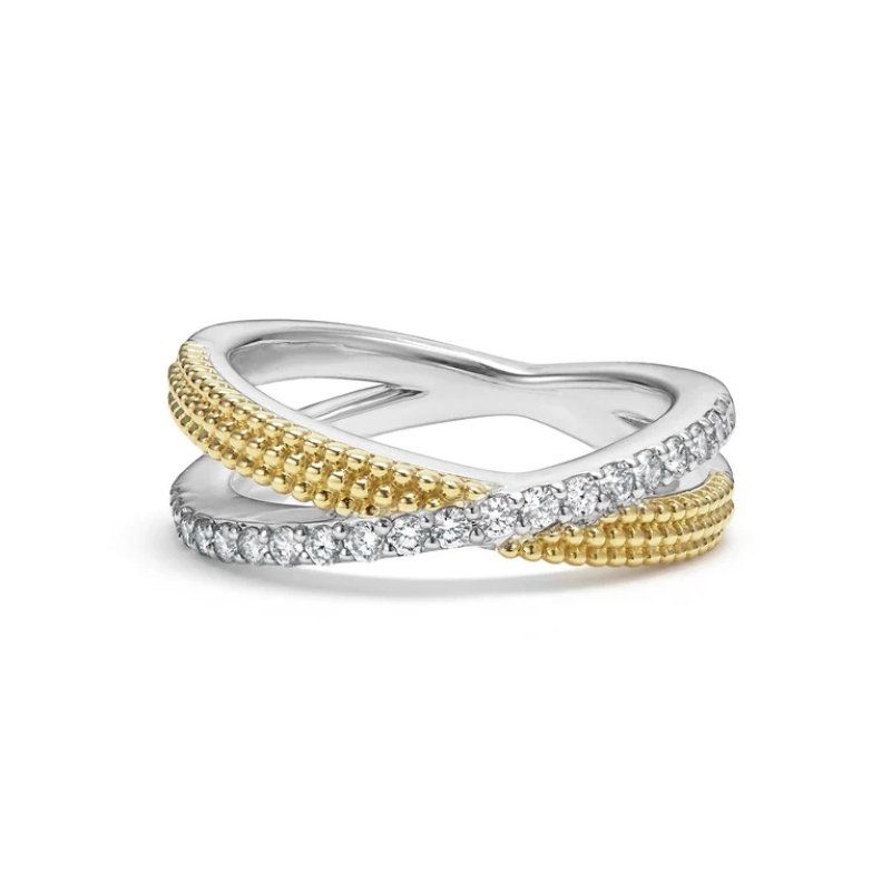LAGOS Caviar Lux Crossover X Diamond Ring