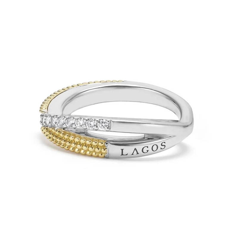 LAGOS Caviar Lux Crossover X Diamond Ring